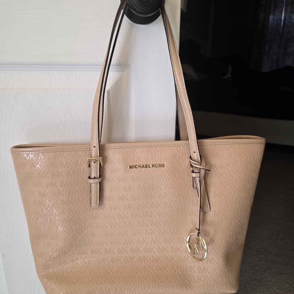 Michael Kors Beige Signature Tote